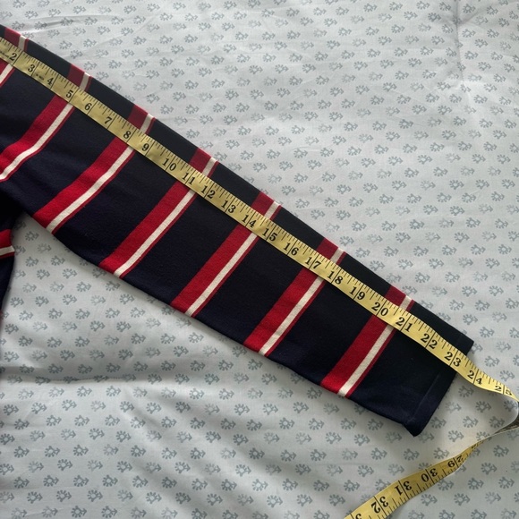 Pendleton Women’s Silk Blend Navy and Red Striped Medium Cardigan - Picture 6 of 6